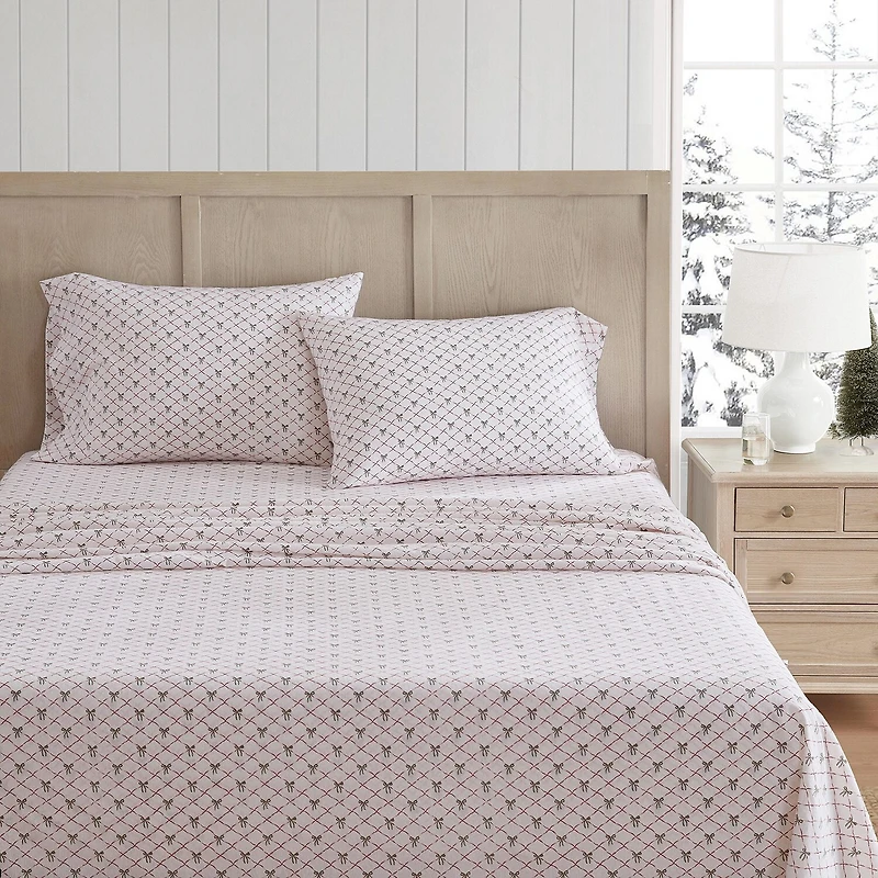 Martha Stewart Holiday Bows Sheet Set