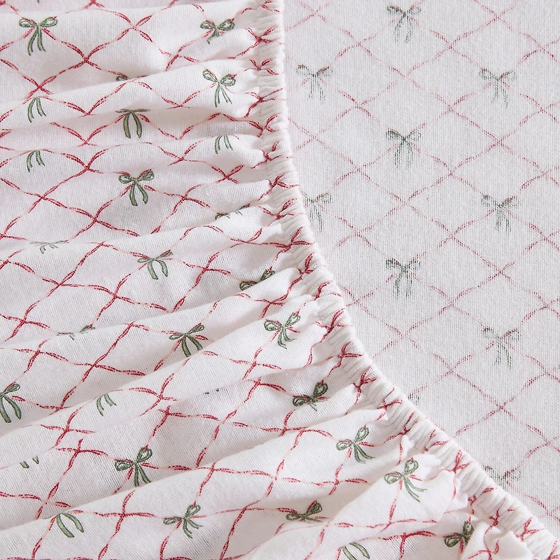Martha Stewart Holiday Bows Sheet Set