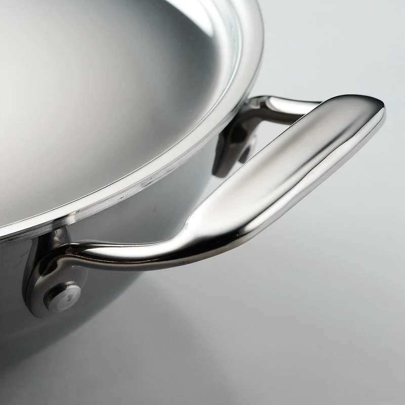 Tramontina Utsava Stainless Steel -qt. Covered Kadai