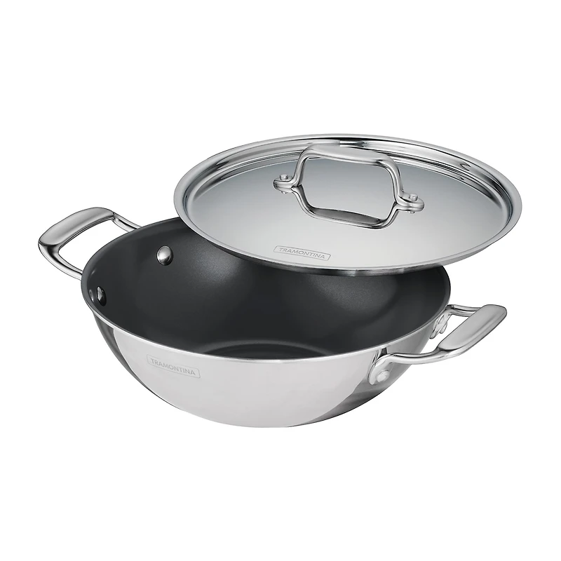 Tramontina Utsava Stainless Steel 2.7-qt. Covered Kadai