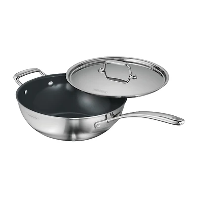 Tramontina Utsava Stainless Steel 3.75-qt. Covered Wok