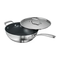 Tramontina Utsava Stainless Steel 3.75-qt. Covered Wok