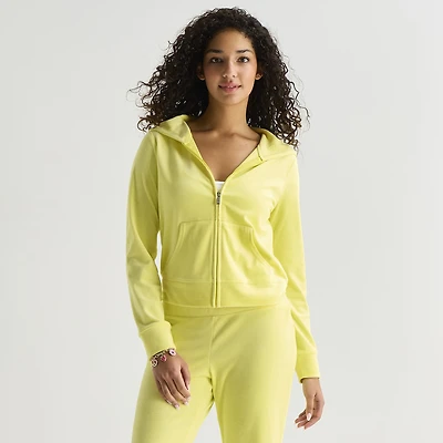 Juicy By Couture Womens Juniors Long Sleeve Hoodie