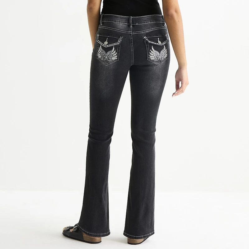 Forever 21 Womens Juniors Low Rise Bootcut Jean