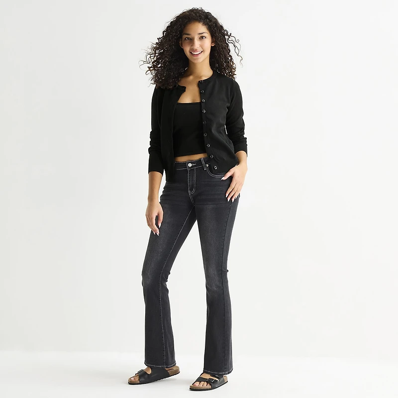 Forever 21 Womens Juniors Low Rise Bootcut Jean