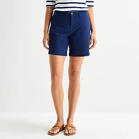 St. John's Bay Womens 7" Chino Short