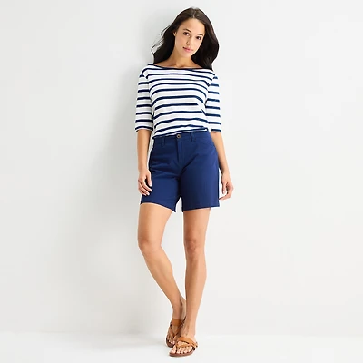 St. John's Bay Womens 7" Chino Short