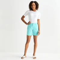 St. John's Bay Womens 7" Chino Short