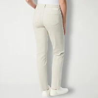Gloria Vanderbilt Amanda Womens High Rise Stretch Fabric Tapered Leg Jean