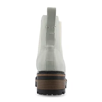 Journee Collection Womens Mirette Stacked Heel Booties