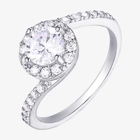 Diamonart Womens Cubic Zirconia Sterling Silver Round 3-pc. Jewelry Set