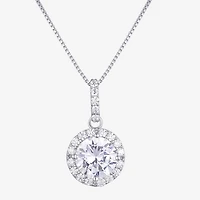 Diamonart Womens Cubic Zirconia Sterling Silver Round 3-pc. Jewelry Set