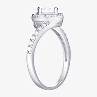 Diamonart Womens Cubic Zirconia Sterling Silver Round 3-pc. Jewelry Set