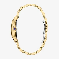 Citizen Cici Womens Gold Tone Stainless Steel Bracelet Watch Em1162-52a