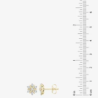 (G/ Si2) 1/2 CT. T.W. Lab Grown White Diamond 10K Gold 9.6mm Stud Earrings