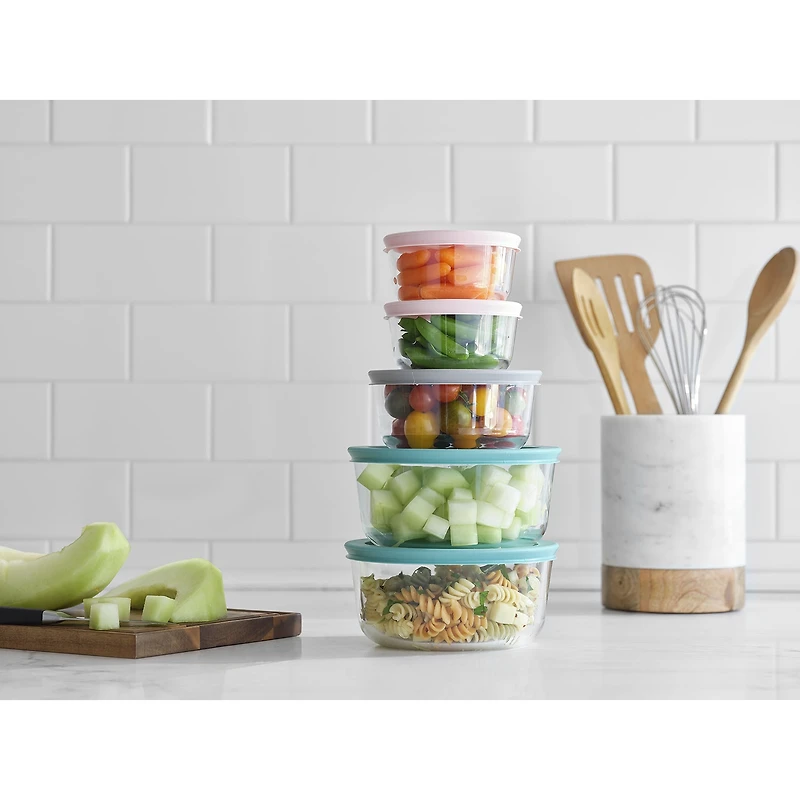 Pyrex Simply Store 10-pc. Glass Storage Set