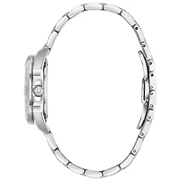 Bulova Marine Star Womens Silver Tone Stainless Steel Bracelet Watch 96r215