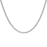 Steeltime Mens Stainless Steel Hypoallergenic 24 Inch Wheat Chain Necklace