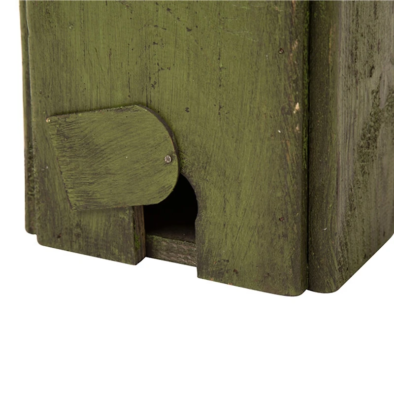 Glitzhome 11.75in Distressed Wooden Bird House