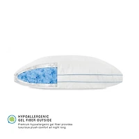 SensorPEDIC® Gel Core Hybrid Pillow featuring Gel Memory Foam Clusters & Plush Gel Fiber