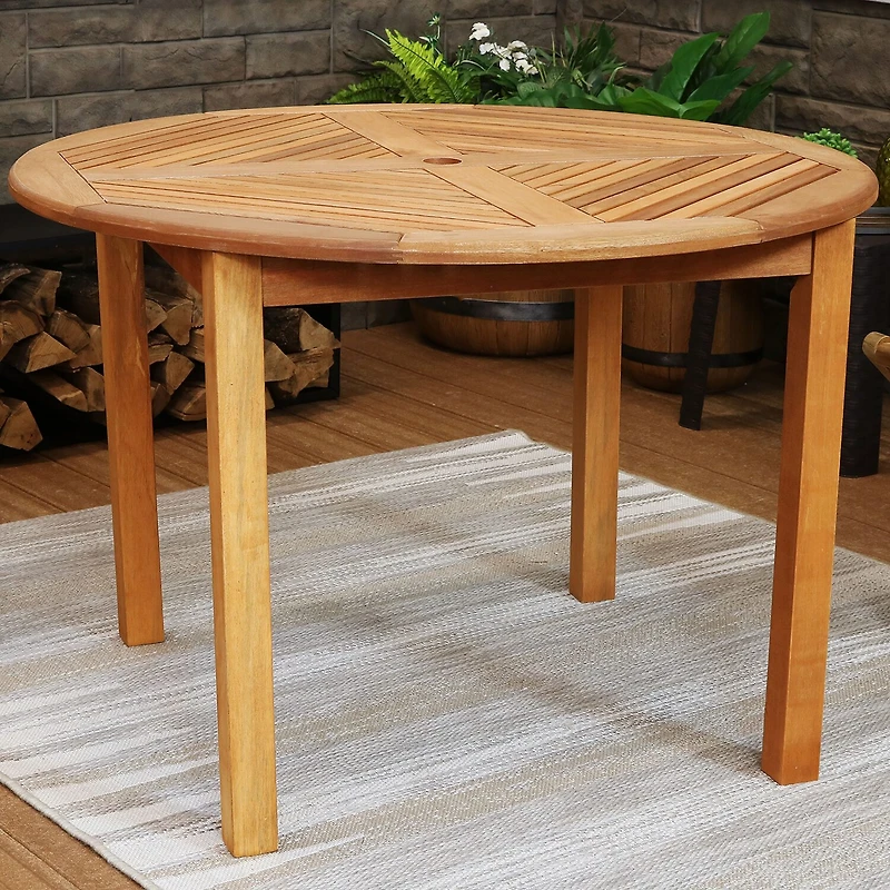 Meranti Wood Patio Dining Table