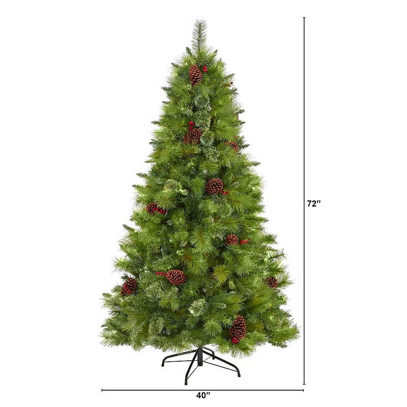 Nearly Natural Montana Mixed Faux Pine Christmas Tree