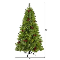 Nearly Natural Montana Mixed Faux Pine Christmas Tree