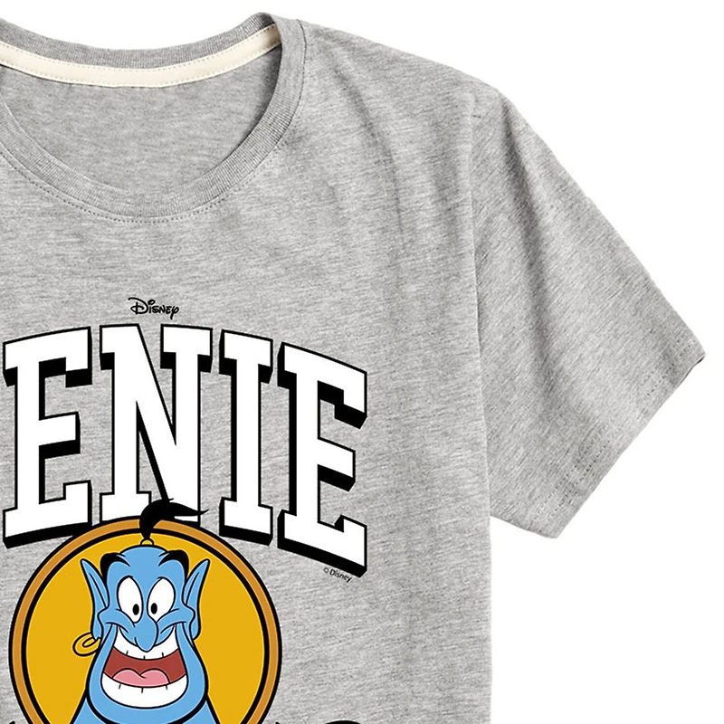 Disney Collection Genie Little & Big Kid Boys Crew Neck Short Sleeve Regular Fit Aladdin Graphic T-Shirt