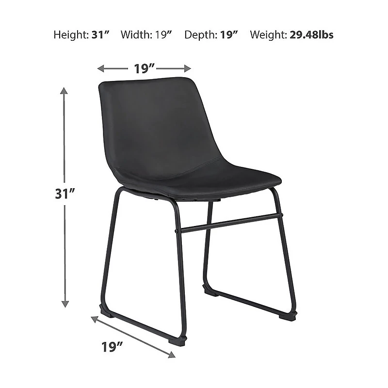 Signature Design by Ashley® Collins Dining Collection 2-pc. Upholstered Side Chair
