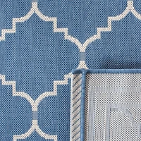 Safavieh Courtyard Collection Skin Geometric Indoor/Outdoor Square Area Rug