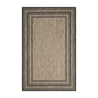 Safavieh Courtyard Collection Wanda Stripe Indoor/Outdoor Area Rug