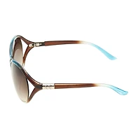 Mixit Brown With Vented Womens UV PROTECTION Oval Sunglasses