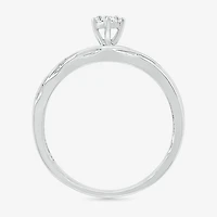 6.7mm Unisex Adult 1/2 CT. T.W. Natural White Diamond 10K Gold Round Side Stone Wedding Ring Set