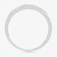 6.7mm Unisex Adult 1/2 CT. T.W. Natural White Diamond 10K Gold Round Side Stone Wedding Ring Set