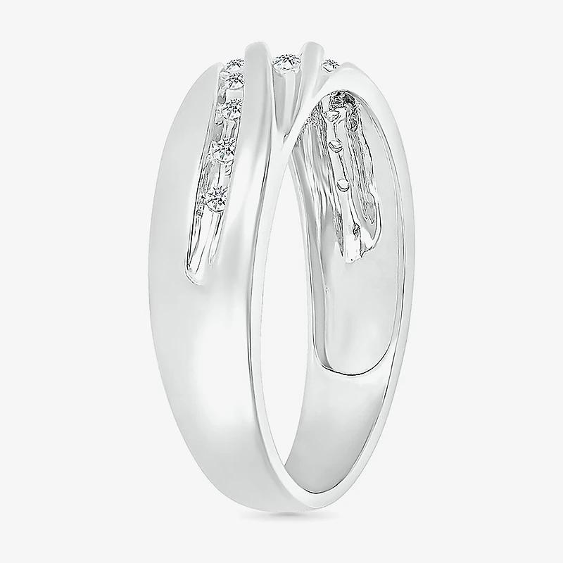 4.25mm Unisex Adult 1/2 CT. T.W. Natural White Diamond 10K Gold Round Side Stone Wedding Ring Set