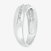 4.25mm Unisex Adult 1/2 CT. T.W. Natural White Diamond 10K Gold Round Side Stone Wedding Ring Set