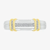 5.10mm Unisex Adult 1/4 CT. T.W. Natural White Diamond 10K Two Tone Gold Marquise Halo Side Stone Ring Set