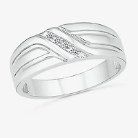 4.00mm Unisex Adult 1/3 CT. T.W. Natural White Diamond 10K Gold Round Wedding Ring Set