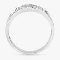 4.00mm Unisex Adult 1/3 CT. T.W. Natural White Diamond 10K Gold Round Wedding Ring Set
