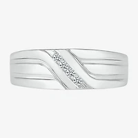 4.00mm Unisex Adult 1/3 CT. T.W. Natural White Diamond 10K Gold Round Wedding Ring Set
