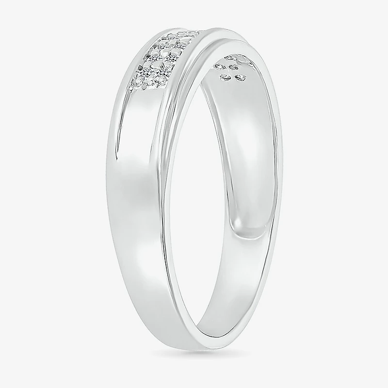 6.70mm Unisex Adult 1 1/5 CT. T.W. Natural White Diamond 10K Gold Round Halo Side Stone Ring Set