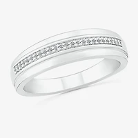 4.45mm Unisex Adult 1/4 CT. T.W. Natural White Diamond 10K Gold Round Halo Side Stone Ring Set