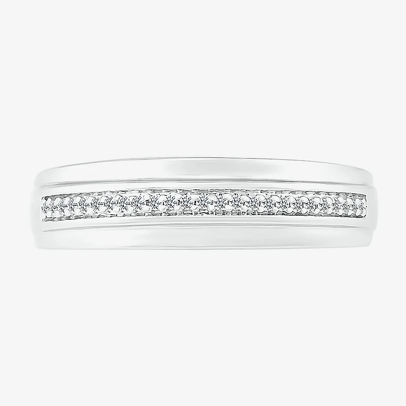 4.45mm Unisex Adult 1/4 CT. T.W. Natural White Diamond 10K Gold Round Halo Side Stone Ring Set
