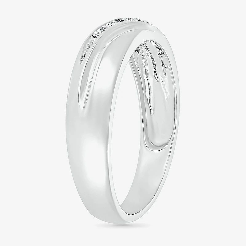 4.65mm Unisex Adult 1/4 CT. T.W. Natural White Diamond 10K Gold Marquise Side Stone Wedding Ring Set