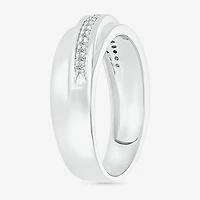 4.90mm Unisex Adult 3/8 CT. T.W. Natural White Diamond 10K Gold Side Stone Wedding Ring Set