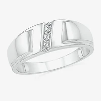 4.90mm Unisex Adult 1/10 CT. T.W. Natural White Diamond 10K Gold Marquise Wedding Ring Set