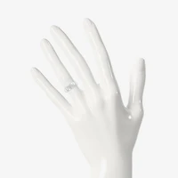 4.90mm Unisex Adult 1/10 CT. T.W. Natural White Diamond 10K Gold Marquise Wedding Ring Set