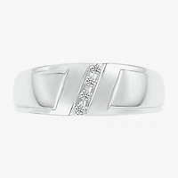 4.90mm Unisex Adult 1/10 CT. T.W. Natural White Diamond 10K Gold Marquise Wedding Ring Set