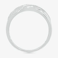 5.20mm Unisex Adult 1/3 CT. T.W. Natural White Diamond 10K Gold Marquise Halo Side Stone Ring Set