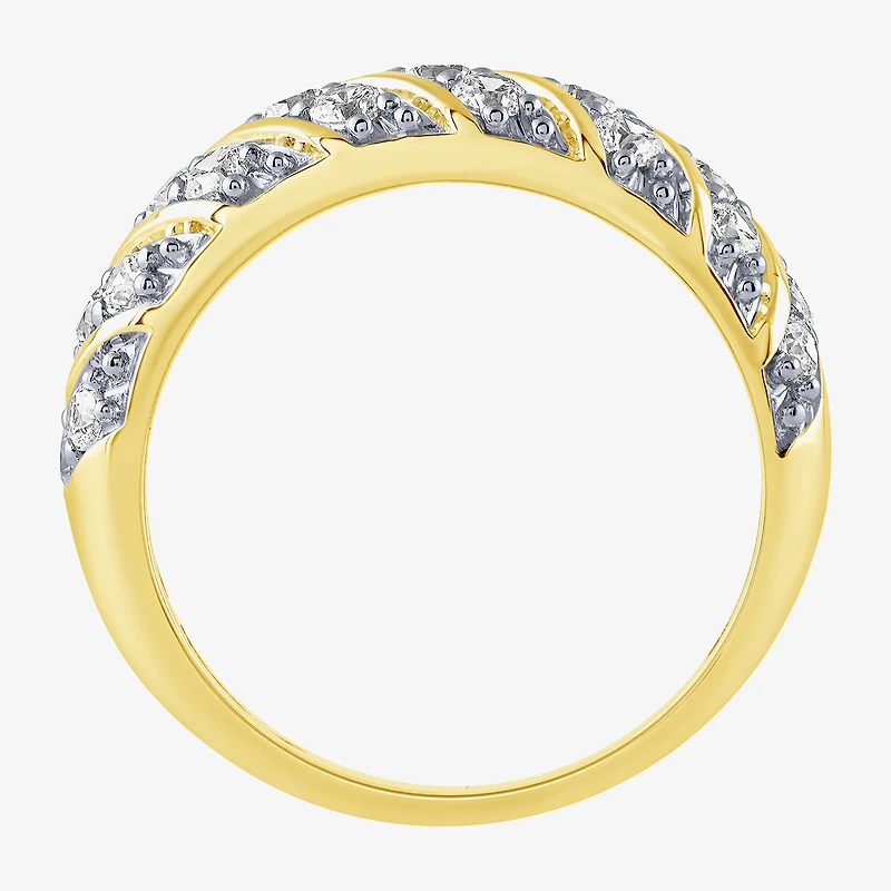 (H-I / I1) Womens 1 CT. T.W. Lab Grown White Diamond 10K Gold Band
